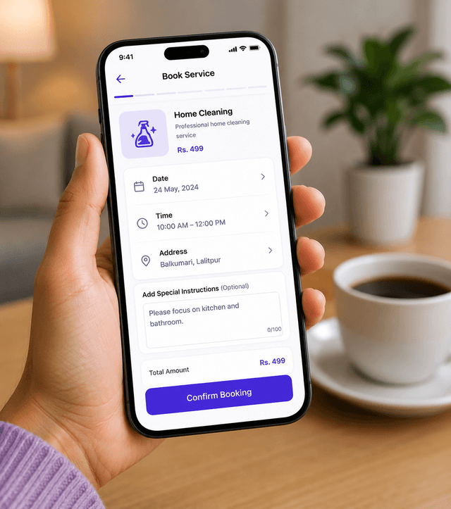 Book in minutes